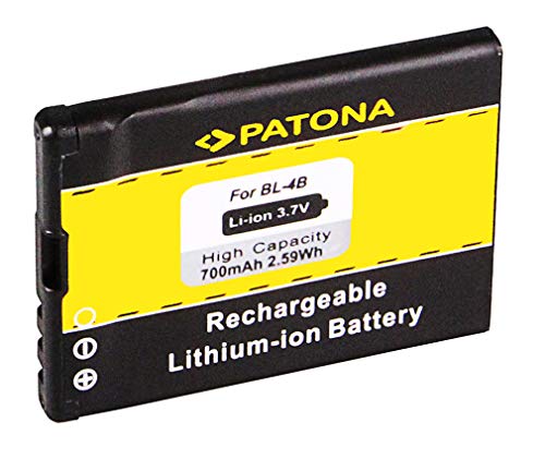 PATONA Bateria BL-4B Compatible con Nokia 2630 2760 500 6111 7370 7373 7500