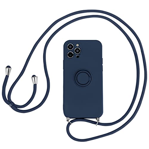 Yoedge Funda con Cuerda para Xiaomi Poco X3 / X3 NFC 4G, Ajustable Collar Correa de Cuello Cordón Carcasa, Anti-Choque Silicona Protección Fundas con Anillo Soporte Case para Poco X3 NFC 6,67