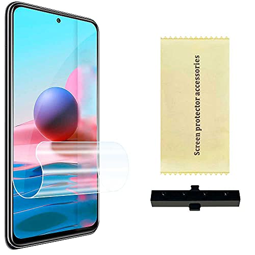 OcioDual Protector Completo de Pantalla Hidrogel Compatible con Xiaomi Redmi Note 10/10S Lámina Película Protectora Antihuella