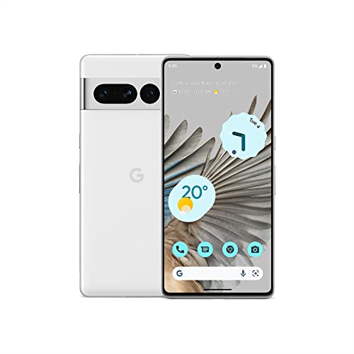 Google, Pixel 7 Pro, Teléfono móvil 5G Android libre con teleobjetivo, objetivo gran angular y batería de 24 horas de duración, Blanco, 256 GB