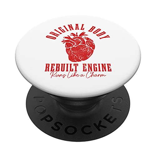 Cirugía de corazón abierto Bypass Cuerpo original Reconstruido Motor PopSockets PopGrip Intercambiable