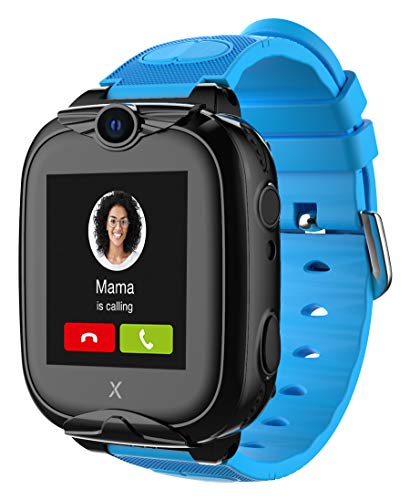 XPLORA XGO 2 - Teléfono Reloj 4G para niños - Llamadas, Mensajes, Modo Colegio, SOS, GPS, Cámara, Linterna y Podómetro - Incluye 2 años de garantía (Azul)