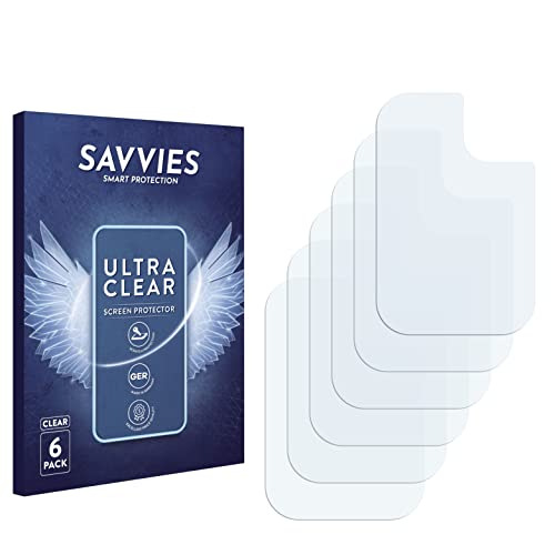 savvies Protector Pantalla compatible con Samsung Galaxy A21s (SÓLO Cámara) (6 Unidades) Película Ultra Transparente