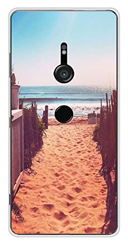 1001coques - Carcasa de silicona para Sony Xperia XZ3 – Camino de playa