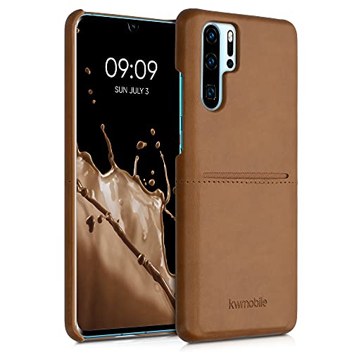 kwmobile Funda con Tarjetero Compatible con Huawei P30 Pro - Carcasa para móvil de Cuero sintético con Ranuras para 2X Tarjeta