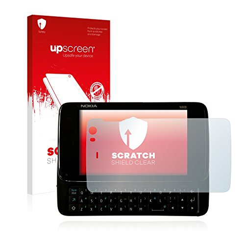 upscreen Protector Pantalla compatible con Nokia n900 Película Protectora – Transparente, Anti-Huellas