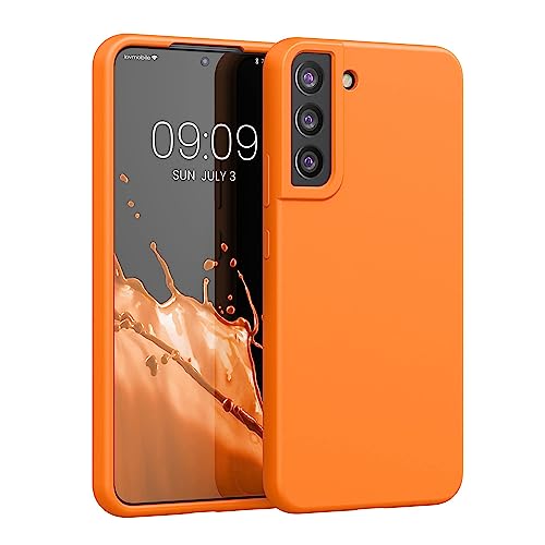 YENAMOHO Funda Compatible con Samsung Galaxy S22 Plus Funda - Funda para teléfono móvil de Superficie Suave - Carcasa de Silicona Fina - Fruity Orange