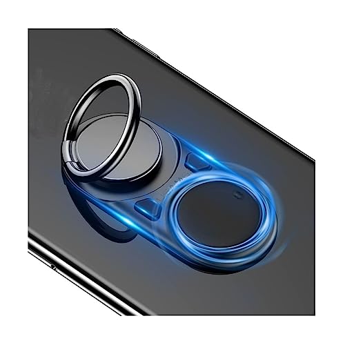 DFV mobile - Anillo Anti Estrés y Ansiedad Explota Las Burbujas de Plastico con su Pulsador y Gira la Rueda como Spinner para Samsung Galaxy M31 Prime (2020) - Negro