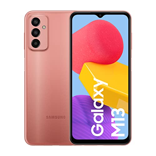 Samsung Galaxy M13 (64 GB) Orange Copper– Teléfono Móvil libre Android, Smartphone con 4GB de RAM [Versión española]