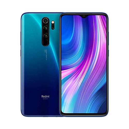 Xiaomi Redmi Note 8 Pro Teléfono, Pantalla Completa de 6.53”, Cpu Mtk Helio G90T Octa-Core, 20Mp Frontal y 64Mp Ai Cuatro Cámara Trasera Móviles (Azul, 6+64Gb)