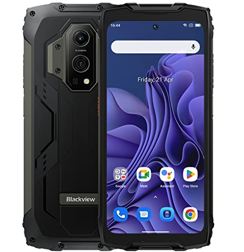 Blackview BV9300 Smartphone Resistente(Linterna 100LM), Batería 15080mAh, Helio G99 21GB+256GB, 6.7'' 120Hz 2.3K Pantalla, Cámara 50MP+32MP, IP68 Android 12 Teléfono Móvil Impermeable, NFC Negro