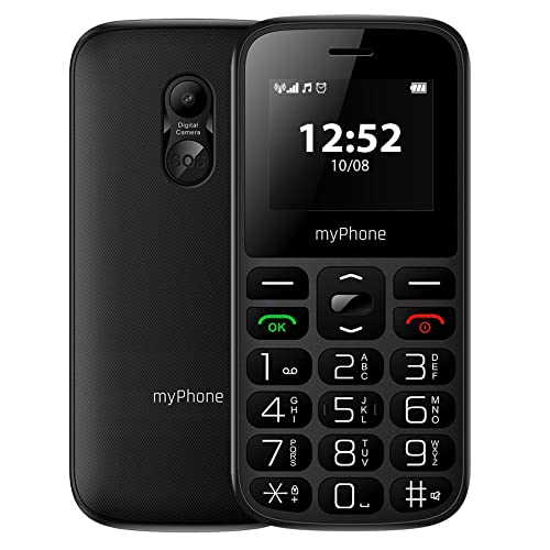 MP myPhone Halo A, teléfono Clave para Personas Mayores, teléfono para los Abuelos, cámara, Pantalla en Color de 1,77