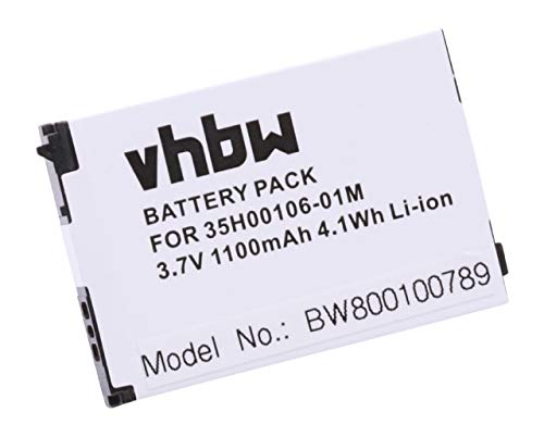 vhbw Batería Compatible con HTC Dream, Dream 100 móvil, Smartphone teléfono (1100mAh, 3,7V, Li-Ion)