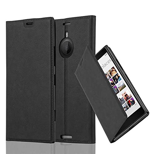 Cadorabo Funda Libro para Nokia Lumia 1520 en Negro Antracita - Cubierta Proteccíon con Cierre Magnético, Tarjetero y Función de Suporte - Etui Case Cover Carcasa