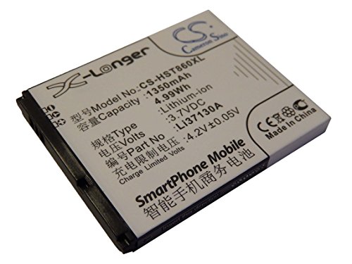 vhbw Li-Ion batería 1350mAh (3.7V) para teléfono móvil teléfono Smartphone Hisense HS-E86, T89 por Li37130A.
