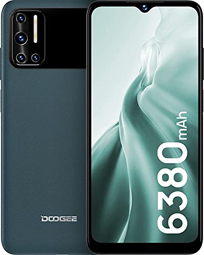DOOGEE N40 Pro Moviles Baratos 6GB RAM+128GB ROM 6380mAh Batería, Android 11 Telefono Movil 4G, Helio P60 Octa Core, 20MP AI Cámara Cuádruple, 6,52 Pulgadas HD +, Carga Rápida de 24W, Huella Dactilar