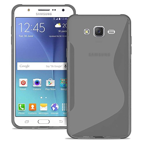 United Case Caja del Teléfono Celular En Gris Transparente para Samsung Galaxy J5 (2015) El