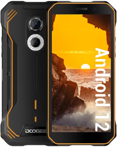 DOOGEE S51 [2023] Android 12 Movil Resistente Agua y Golpes, 4GB+64GB (512GB SD) 12MP Doble Cámara, 5180mAh Batería, 4G Smartphone Rugerizados 6