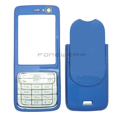 Nokia N73 móvil nuevo caso de reemplazo Fascia Housing cubierta de la carcasa delantera y trasera Cubierta de la batería Azul/ Blue