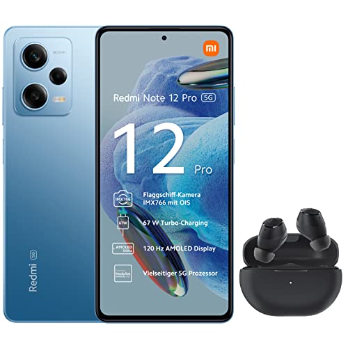 Xiaomi Redmi Note 12 Pro 5G Teléfono inteligente con auriculares inalámbricos intraurales (6,67