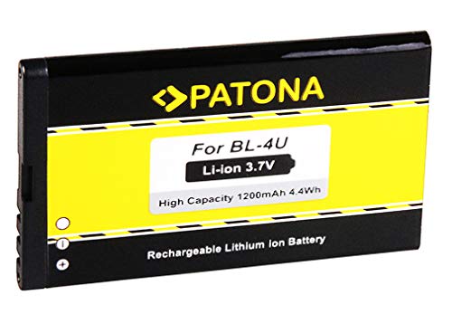 PATONA Bateria BL-4U Compatible con Nokia 5530 8800 8900 Classic 6212 E66 E75