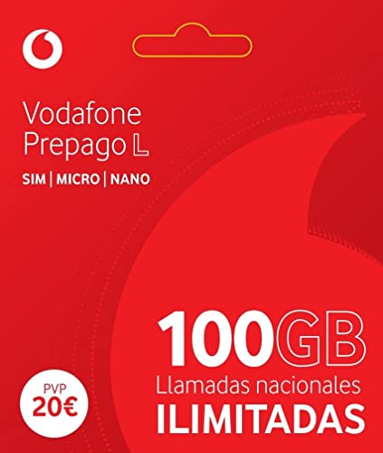 Vodafone Prepago 35GB + llamadas ilimitadas nacionales Roaming Europa y EEUU