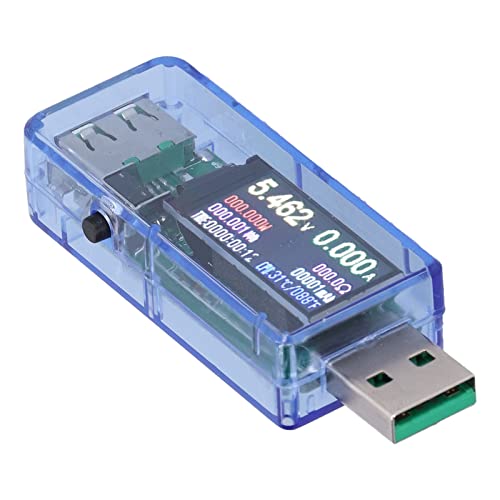Monitor de energía USB, pantalla de interfaz múltiple Cargador USB Memoria de apagado del doctor Interfaz USB para reparador de teléfonos celulares para adultos para el hogar para la tienda