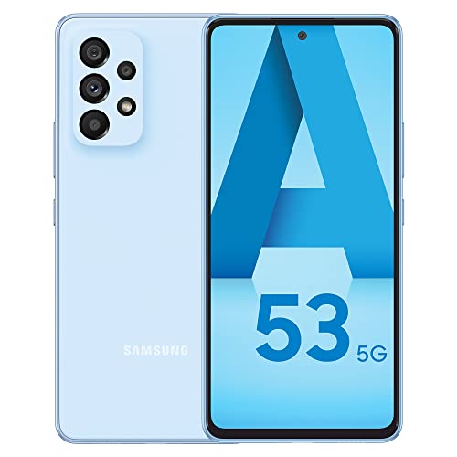 SAMSUNG A536B/DS Galaxy A53 5G, Dual, desbloqueado, 128GB 6GB RAM, Awesome Blue