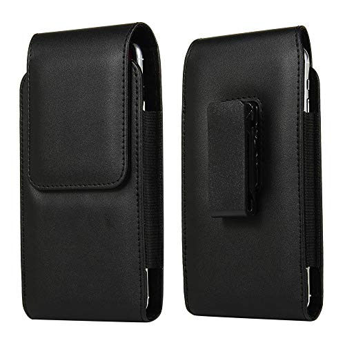 DFV mobile - Holster Case with Magnetic Closure and Belt Clip Swivel 360 for Huawei Y6 Prime (2018) - Black