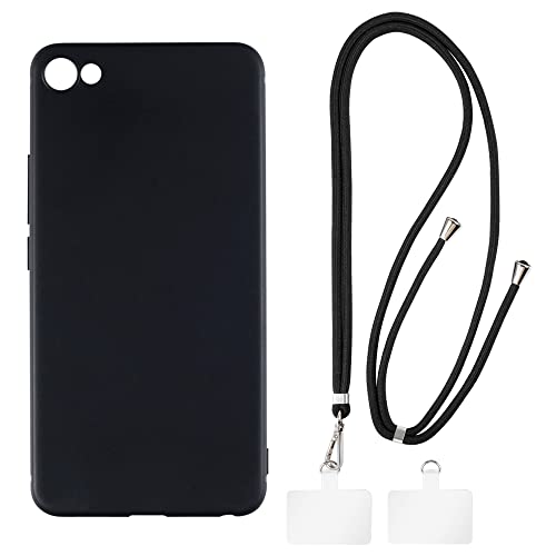 Shantime Meizu U20 Funda + cordones universales para teléfono celular, cuello / correa suave de silicona TPU cubierta parachoques carcasa para Meizu U20 (5.5 pulgadas)