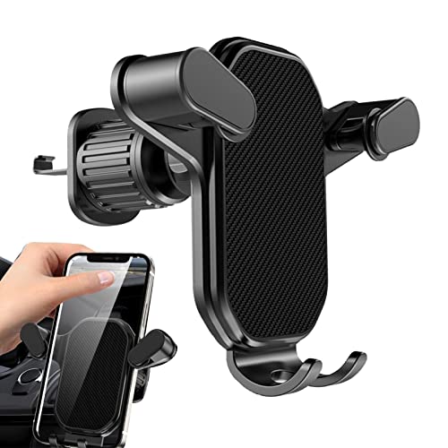 Bavokon 2 soportes para teléfono móvil Air Vent para coche, manos libres para coche, gruesos y grandes, con revestimiento de goma suave, resistente a los arañazos