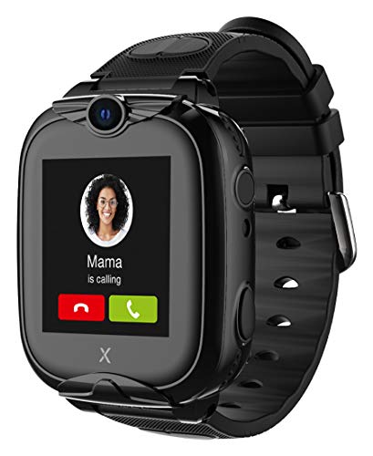 XPLORA XGO 2 - Teléfono Reloj 4G para niños - Llamadas, Mensajes, Modo Colegio, SOS, GPS, Cámara, Linterna y Podómetro - Incluye 2 años de garantía (Negro)