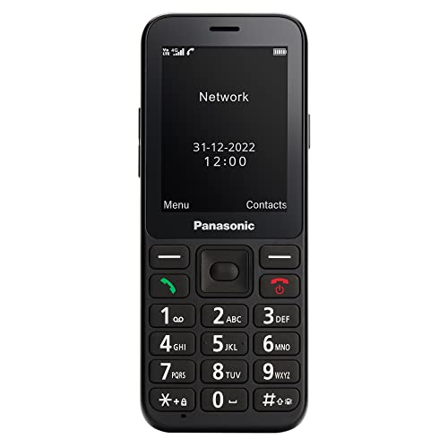 Panasonic KX-TU250 Essentials Teléfono Móvil para Personas Mayores, Botón de Llamada de Emergencia SOS, Botones Separados y Grandes, Visualización de Numeros y Fuentes Grandes