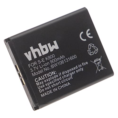 vhbw Batería Compatible con Sony-Ericsson Z530i, Z610i, Z800, Z800i, Xperia Pureness móvil reemplaza BST-33 (Li-Ion, 900mAh, 3.7V)