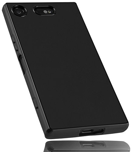 mumbi Funda Compatible con Sony Xperia XZ1 Compact Caja del teléfono móvil, Negro