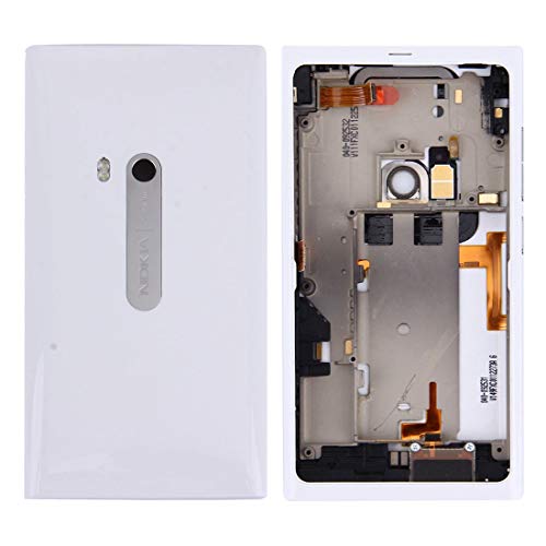 Zhouzl Repuestos Nokia Tapa de Trasera para Nokia N9 Repuestos Nokia (Color : Blanco)