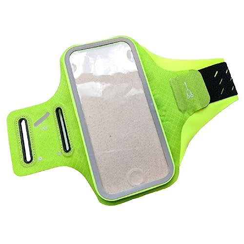 DFV mobile - Funda de Brazo Profesional Brazalete Chinlon-Lycra Deporte Correr Bici Andar Ciclismo Gimnasio para Xiaomi Redmi 8A Pro (2020) - Verde