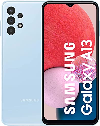 Samsung Galaxy A13 (32 GB) Azul Claro – Teléfono móvil libre, Smartphone Android de 4 GB RAM, con pantalla de 6,6'' y batería de 5000 mAh - Chipset 2022 (Versión ES)