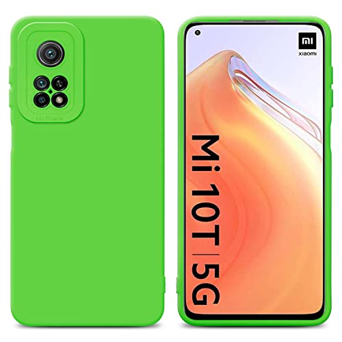 Cadorabo Estuche Compatible con Xiaomi Mi 10T / Mi 10T Pro en Fluid Verde - Funda Protectora Fabricada en Silicona TPU Flexible