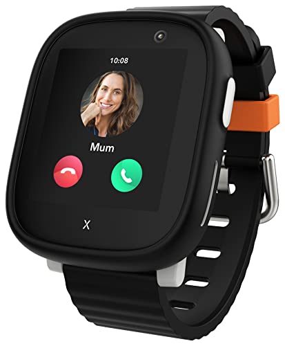 XPLORA X6 Play - Teléfono Reloj 4G para niños - Llamadas, Mensajes, Modo Colegio, SOS, GPS, Cámara y Podómetro - Incluye 2 años de garantía (Negro)