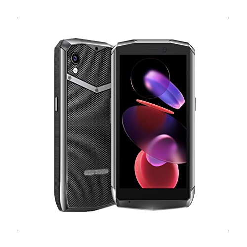 CUBOT Pocket 4 Pulgadas Movil Pequeño 2023, Smartphone 4GB RAM+64GB ROM(TF128GB), Android 11 Telefono Movil, Batería 3000mAh, Cámaras 16MP, NFC/Face ID/OTG/GPS/4G Dual SIM, Negro
