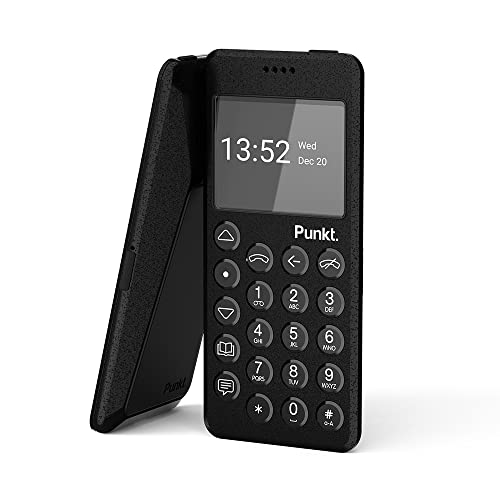 Punkt. MP02 Nueva Generación, Teléfono Móvil Minimalista 4G LTE, Seguridad Digital, Pantalla 2