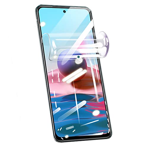 Iiseon Filtro de Premium hidrogel para Xiaomi Redmi Note 9 Pro 5G / Note 9S, Protector de Pantalla, 2 Unidades Suave Película Protectora [Transparente] [Alta sensibilidad] (Película no templada)