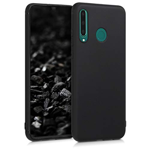 kwmobile Carcasa para Huawei P30 Lite Funda - Ultrafina de TPU y Silicona con Bordes elevados anticaídas - Negro Mate