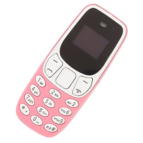 soobu Mini Teléfono Móvil, Teléfono Más Pequeño 24 Idiomas Tarjetas SIM Duales gsm para Niños (Rosa)