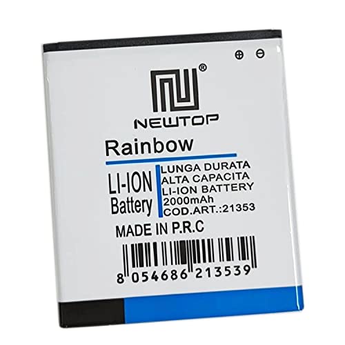 N NEWTOP Batería compatible para Wiko Rainbow/Bloom/Barry/Dark Knight/Jam 3G de 2000 mAh de alta capacidad, repuesto interior premium 3,7 V de iones de litio