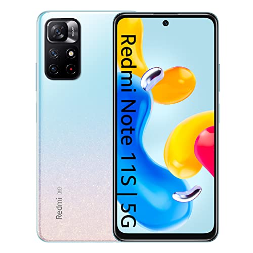 Xiaomi Redmi Note 11S 5G Smartphone, MTK Dimensity 810, 33W Pro Fast Charging, 50MP AI Triple Camera, NFC, 6+128 Azul Estrella (Versión ES)