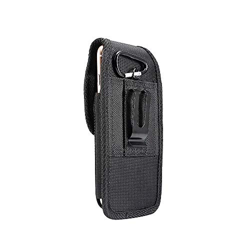 DFV Mobile - Belt Case Cover Nylon with Metal Clip Business for LG Optimus L5 II Dual E455 - Black