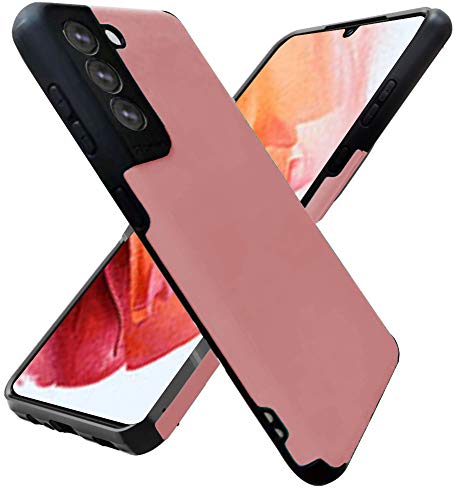 Folmecket - Funda para teléfono Samsung Galaxy S21 5G, flexible de absorción de golpes de TPU para teléfono celular Samsung S21 5G, 6.2 pulgadas (S21 5G, rosa)