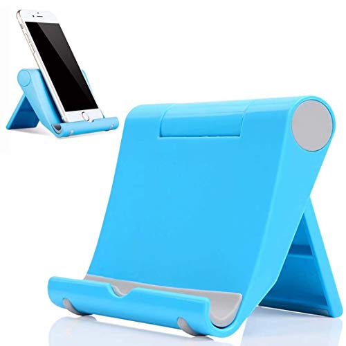 Soporte Universal para Tableta móvil,Soporte Perezoso Plegable,Adecuado para:Huawei P40 Pro/Mate 40 Pro/Honor 30/Huawei MediaPad M6/LG Q70 y Otros teléfonos móviles y tabletas Huawei,LG(Azul)